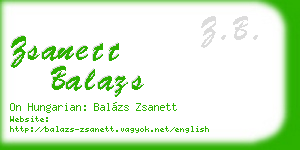 zsanett balazs business card