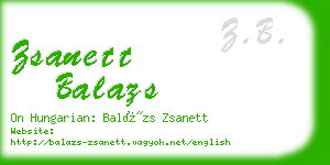 zsanett balazs business card